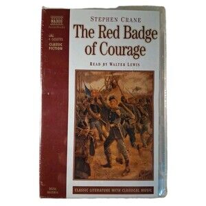 The Red Badge of Courage by Stephen Crane NAXOS Audiobook on Cassette 2000 New